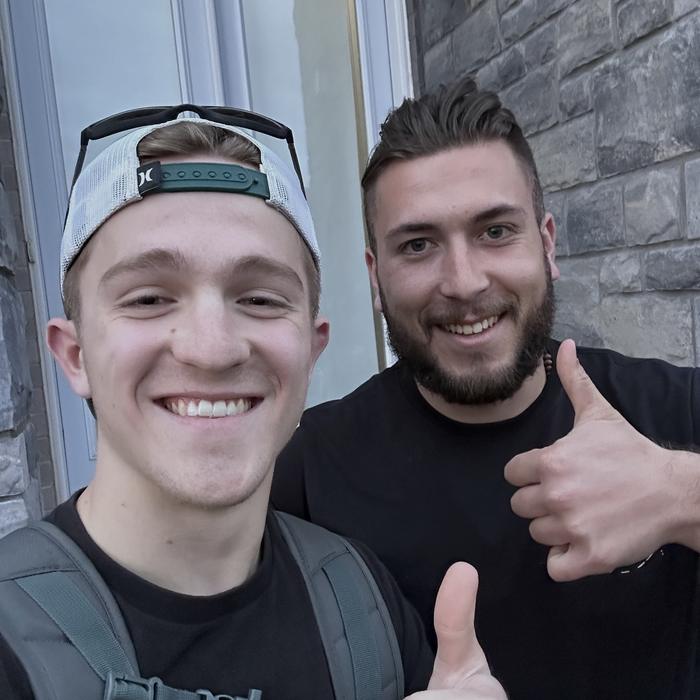Adam with Zach Melnyk of Melnyk Concrete